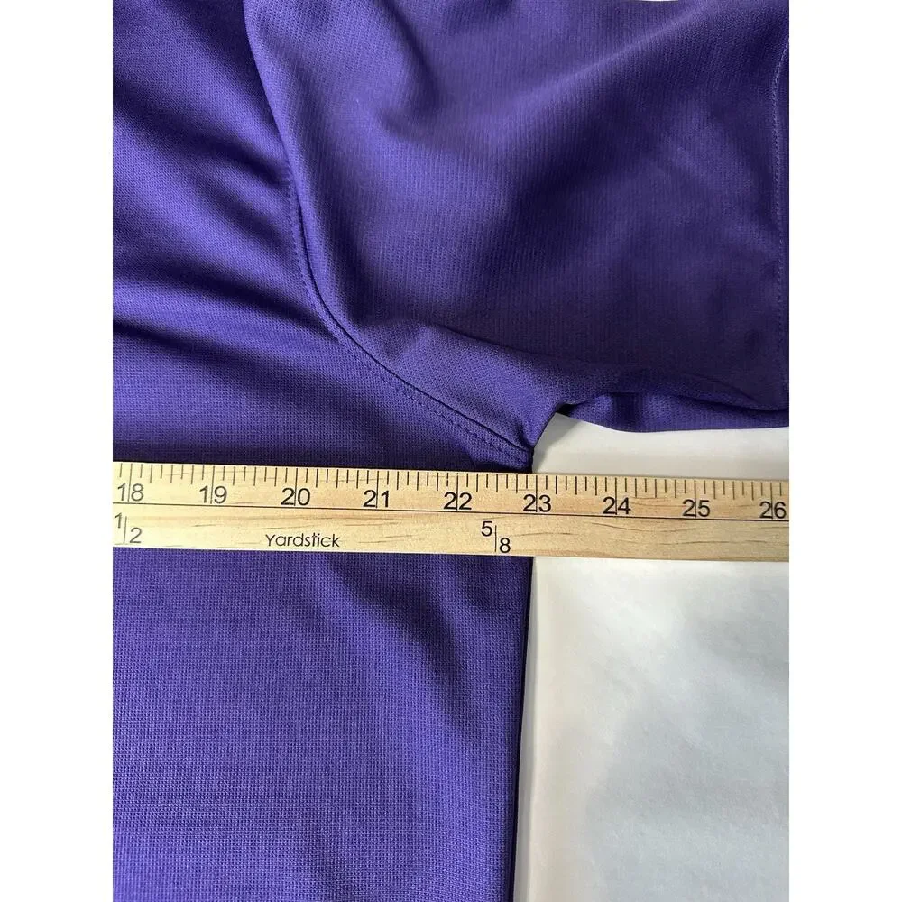 Russell NCAA LSU Tigers Shirt Mens Large‎ Dri-Fit Lightweight Purple Polo Shirt